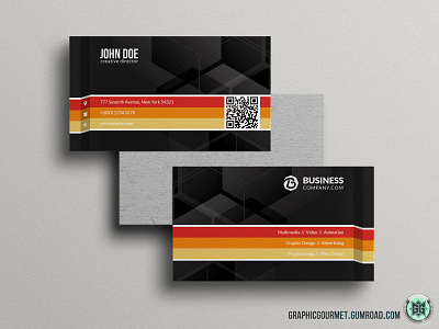 Creative Business Card v02 brand identity branding business card business card design corporate identity personal branding stationery visual identity