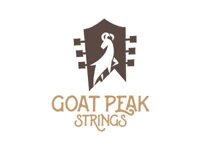 Goat Peak Strings goat guitar logo mountain music