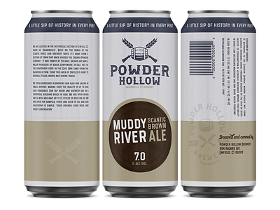 Powder Hollow Beer Can Concept beer beer can brewery