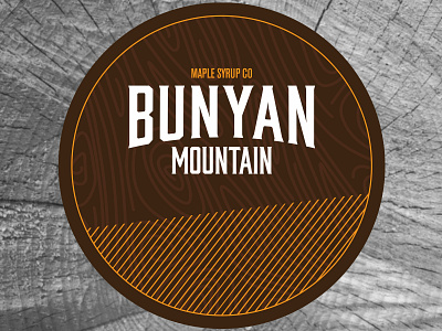 Bunyan Mountain "Dark Side" Coaster coaster logo maple syrup