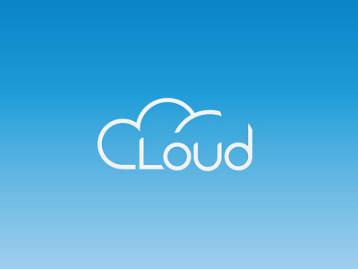 Cloud minimal professional logo design abstract branding cloud creative design graphic design logo minimal typography