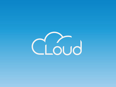 Cloud minimal professional logo design