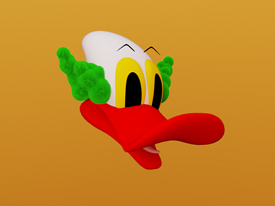 Clown duck 3d branding clown design duck duckman graphic design illustration logo typography ui ux vector
