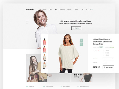 Mannerlo - Fashion Template PrestaShop by Rubik on Dribbble