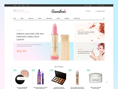 MakeUp Shop - OpenCart Template