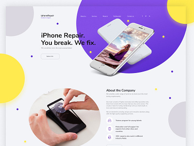 Iphone Repair Template in Figma design designsystem figma iphone template