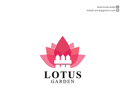 LOTUS GARDEN LOGO DESIGN branding design graphic design illustration logo typography vector