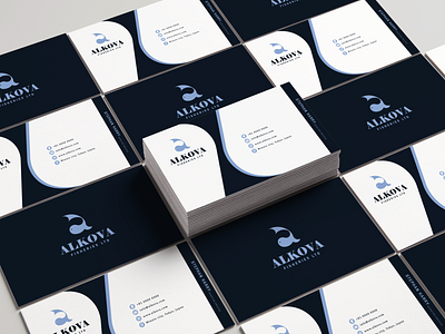 Alkova Business Card Design branding design graphic design illustration logo typography vector