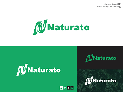 NATURATO LOGO DESIGN app branding design graphic design illustration logo typography ui ux vector