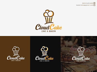 CLOUD CAKE LOGO DESIGN app branding design graphic design illustration logo typography ui ux vector