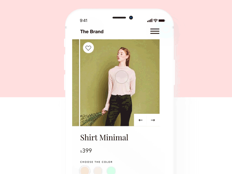 Fashion Mobile E-Commerce - micro interaction digital design e commerce fashion graphic interaction layout minimal mobile product page shop slider ui