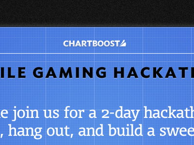 Chartboost Hackathon blueprint invitation ui web website