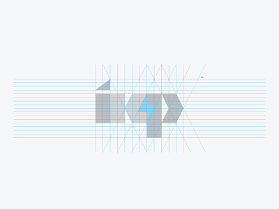 IKP Logo branding grid ikp lettermark logo logotype minimal monogram