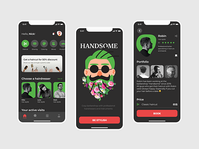 Barbershop mobile app (iOS)