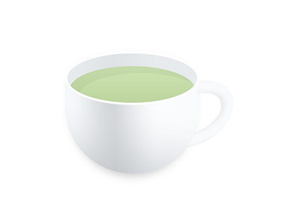 Cup cup green icon material textured