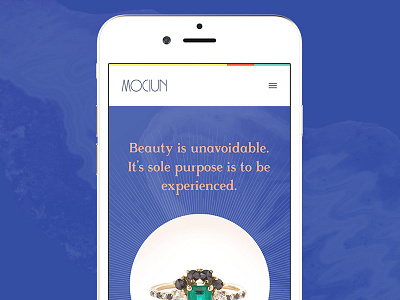 Beauty is unavoidable. branding ecommerce fashion jewelry website