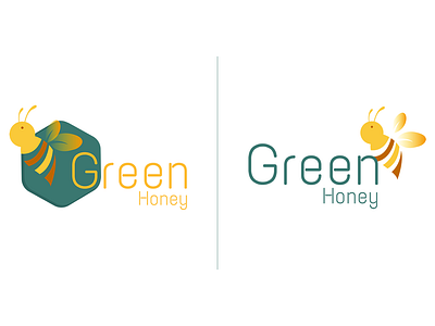 Honey Logo bee logo branding honey logo