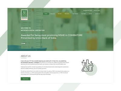 Microlab Landing page hospital lab landing page microlab website