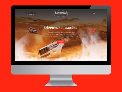 Desert Sarafi adobe xd landingpage visual design website website animation website concept