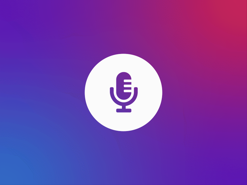 Microphone on/off animation icon lottie lottiefiles mic microinteraction microphone off on ux