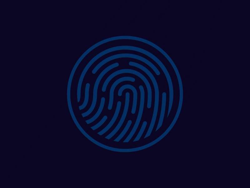 Successfull Fingerprint Microinteraction [Lottie Files] animation fail fingerprint lottie lottiefiles microinteraction success