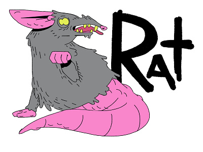 rat. digital illustration illustration