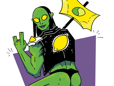 Lemon-Lime digital illustration illustration