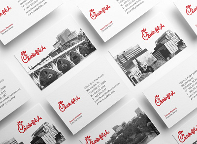 Rebecca Rebl Portfolio 5 - Chick-Fil-A Business Cards