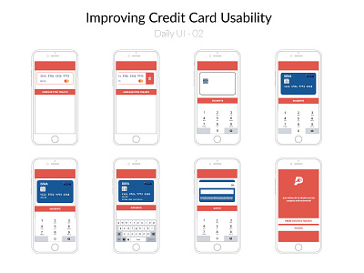 Imporving Credit Card Usability card challenge checkout credit daily mobile pedidos ya ui ux