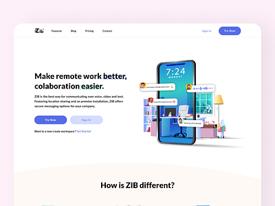 Chat Landing Page