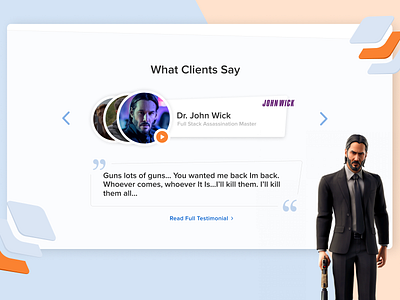 Clean Testimonial Section artwork design famous people figma ios quote quotes slider testimonial testimonials testimony ui ui design ux web design website