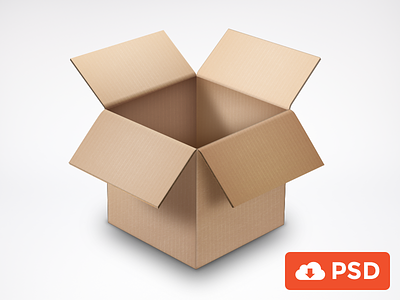 Cardboard Box box cardboard download free freebie psd resource