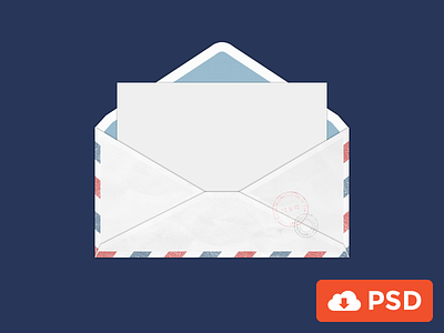 Envelope PSD envelope free letter mail postage psd resource