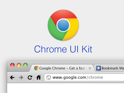 Chrome UI Kit browser chrome free psd resource ui kit window