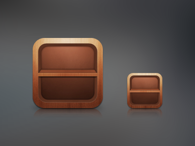 WIP icons app icon ios shelf wood