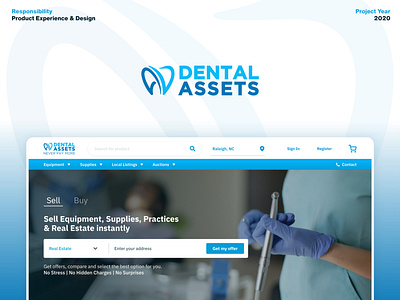 Dental Assets - UI/UX Web Marketplace