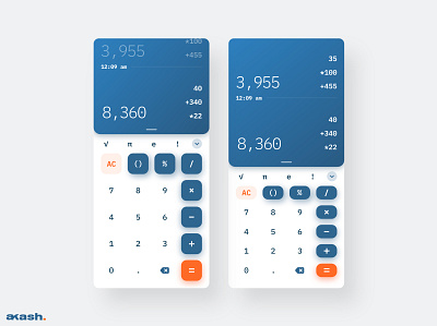 Fluid calculator Ui - DailyUI #004 adobe xd akash app ui design dribbble hireme interaction design minimal ui ui ux ux