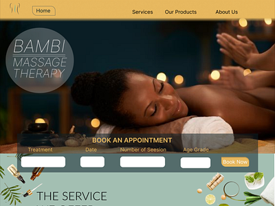 BAMBI Massage Therapy Website and Landing Page