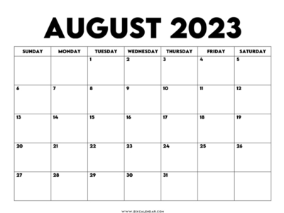 August 2023 Calendar with Holidays by Victoria R. Leeds on Dribbble