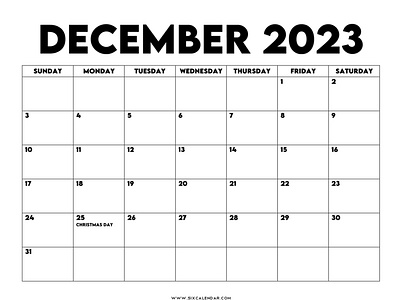 December 2023 Calendar with Holidays