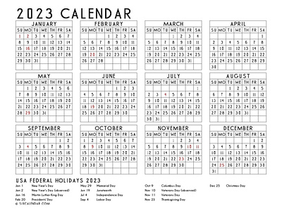 2023 Calendar Printable One Page 2023 calendar printable one page