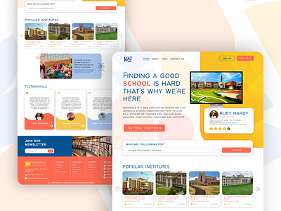 KENWORLD || SCHOOL🏫 FINDING WEBSITE LANDING PAGE