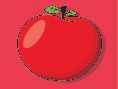 Apple or Tomato?? apple branding confused design fruit graphic design illustration logo tomat tomato vector