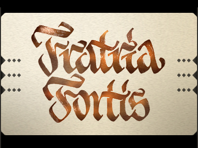 Calligraphy — Fratria Fortis
