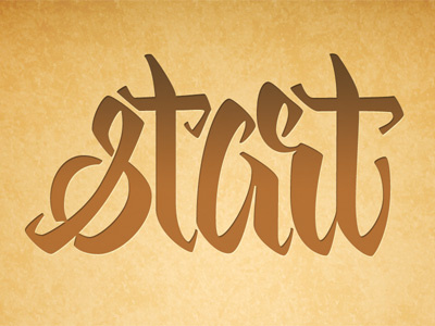 Calligraphy — Start calligraphy