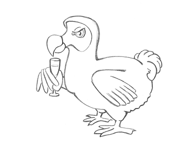 Pencil Drawing — Dodo bird dodo drawing graphics pencil sketch