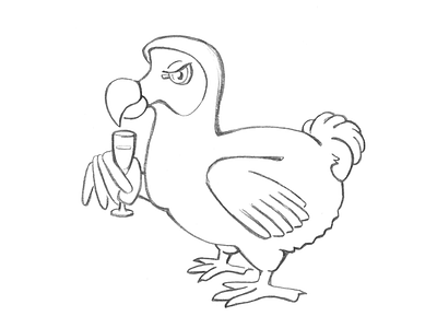 Pencil Drawing — Dodo