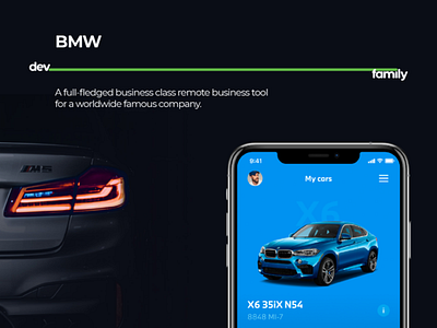 BMW Bayernkraft animation app design development mobile ui ux