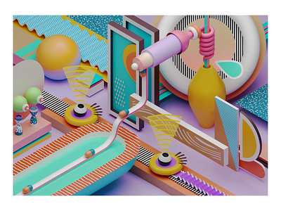 even more chilling 3d 3dart abstract art design illustration surrealism