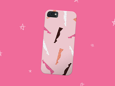 T'is the season merch! case hairy holiday illustration iphone legs pink society 6 texture